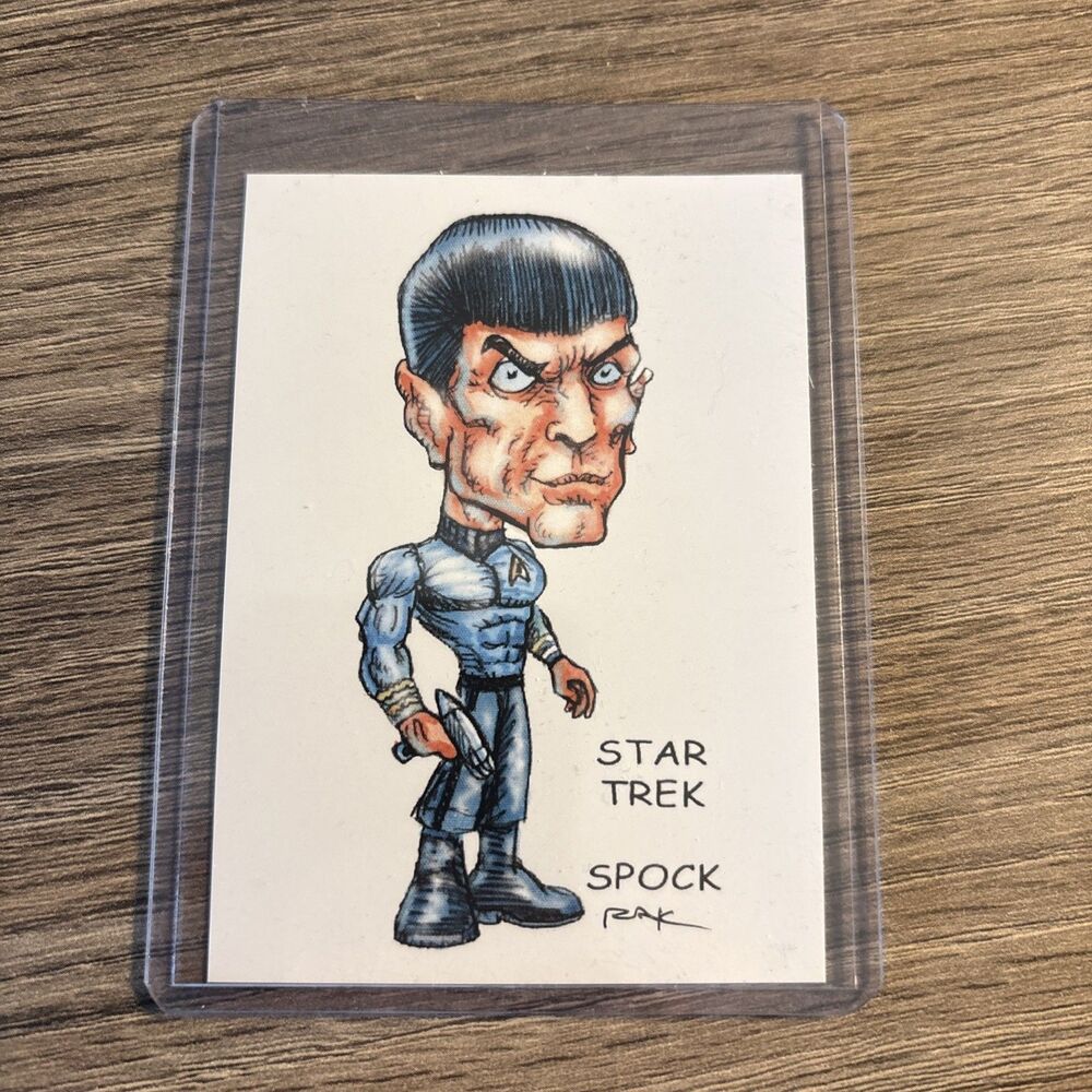 Star Trek Spock Trading Card Art Robert A. Kraus Signed RAK